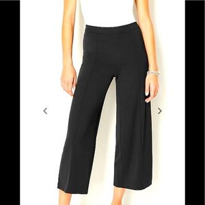 J.Jill Wearever Black Wide-Leg Cropped Pants Size XLP (petite)